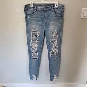 American eagle stretchy high waisted skinny jeans